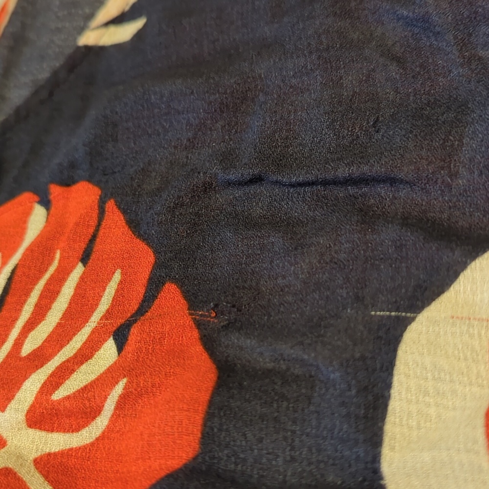 Lucky Brand Orange and Navy Sleeveless Boxy Blouse. 2 For $10 - Picture 5 of 5
